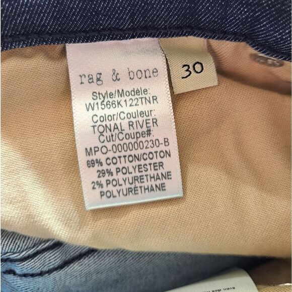 NWT Rag & Bone Tonal River High Rise Ankle Skinny - Picture 10 of 14